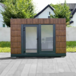 Abri de Jardin Rénové 12 m² – Module Isolé Bois & Anthracite