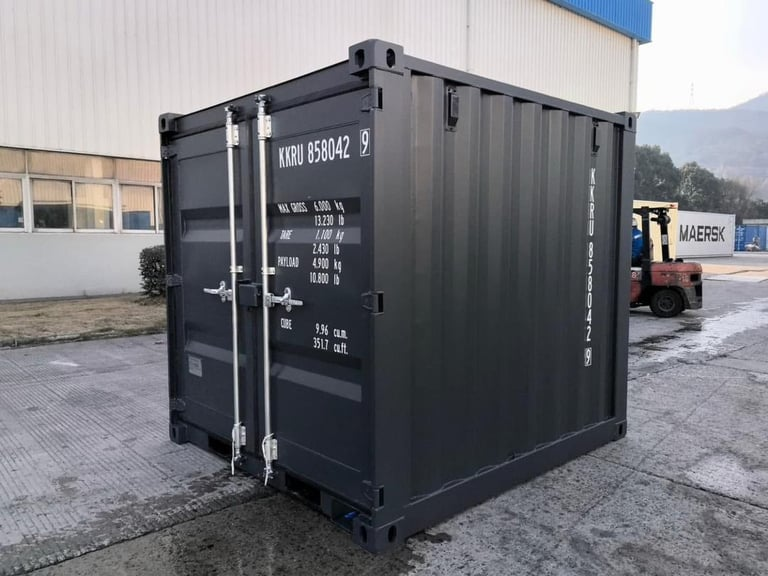 Container de Stockage 8 Pieds Neuf Noir Container de Stockage 8 Pieds Neuf Noir