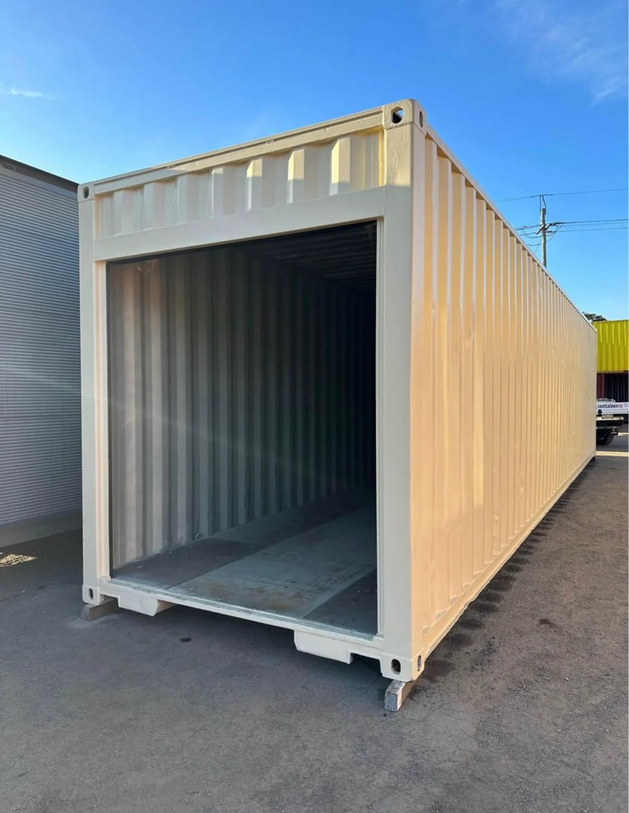 Conteneur-40-Pieds-High-cube-avec-Rideau-Roulant Conteneur 40 Pieds High-cube avec Rideau Roulant