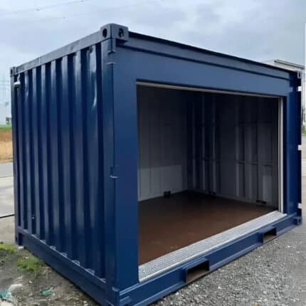 Conteneur de stockage 10 pieds avec porte roulante latérale