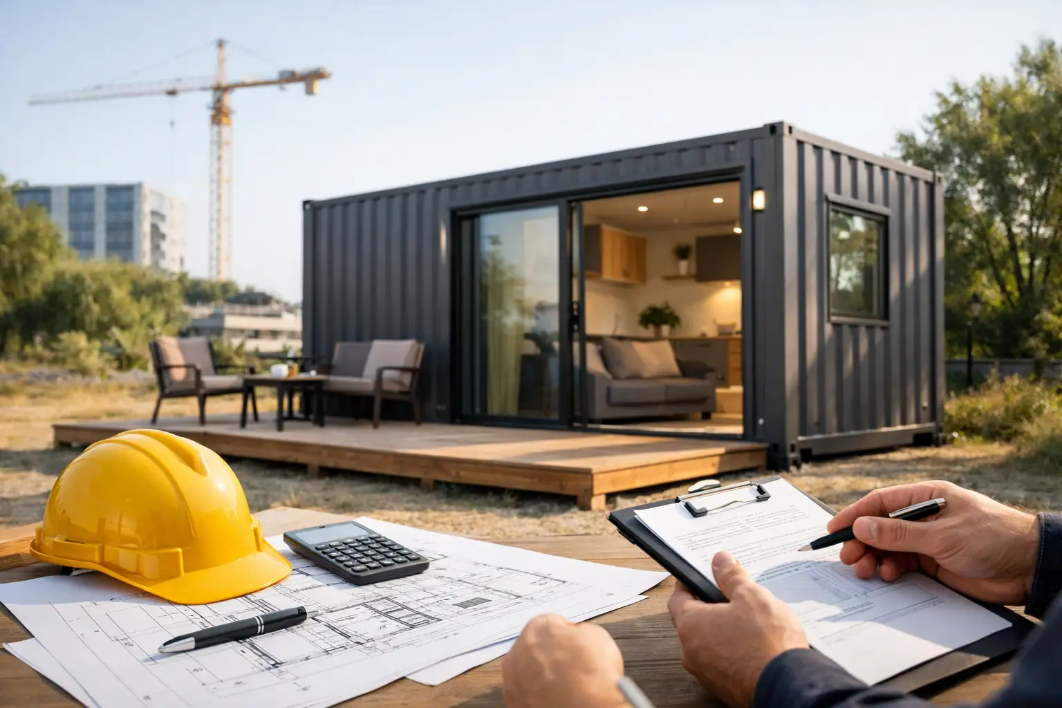 Devis container aménagé: prix et critères