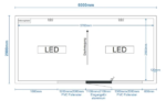Conteneur de bureau modulaire 17,4 m²