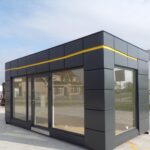 Pavillon Commercial Modulaire 18 m² Vitré et Isolé – 6 × 3 m