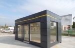 Pavillon Commercial Modulaire 18 m² Vitré et Isolé – 6 × 3 m