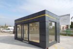 Pavillon Commercial Modulaire 18 m² Vitré et Isolé – 6 × 3 m