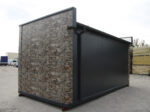 Pavillon Commercial Modulaire 18 m² avec Façade Imitation Pierre