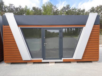 Pavillon Commercial Modulaire 30 m² Vitré et Isolé