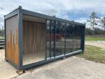 Bureau de Jardin 20 Pieds avec Façade Vitrée & Finition Bois