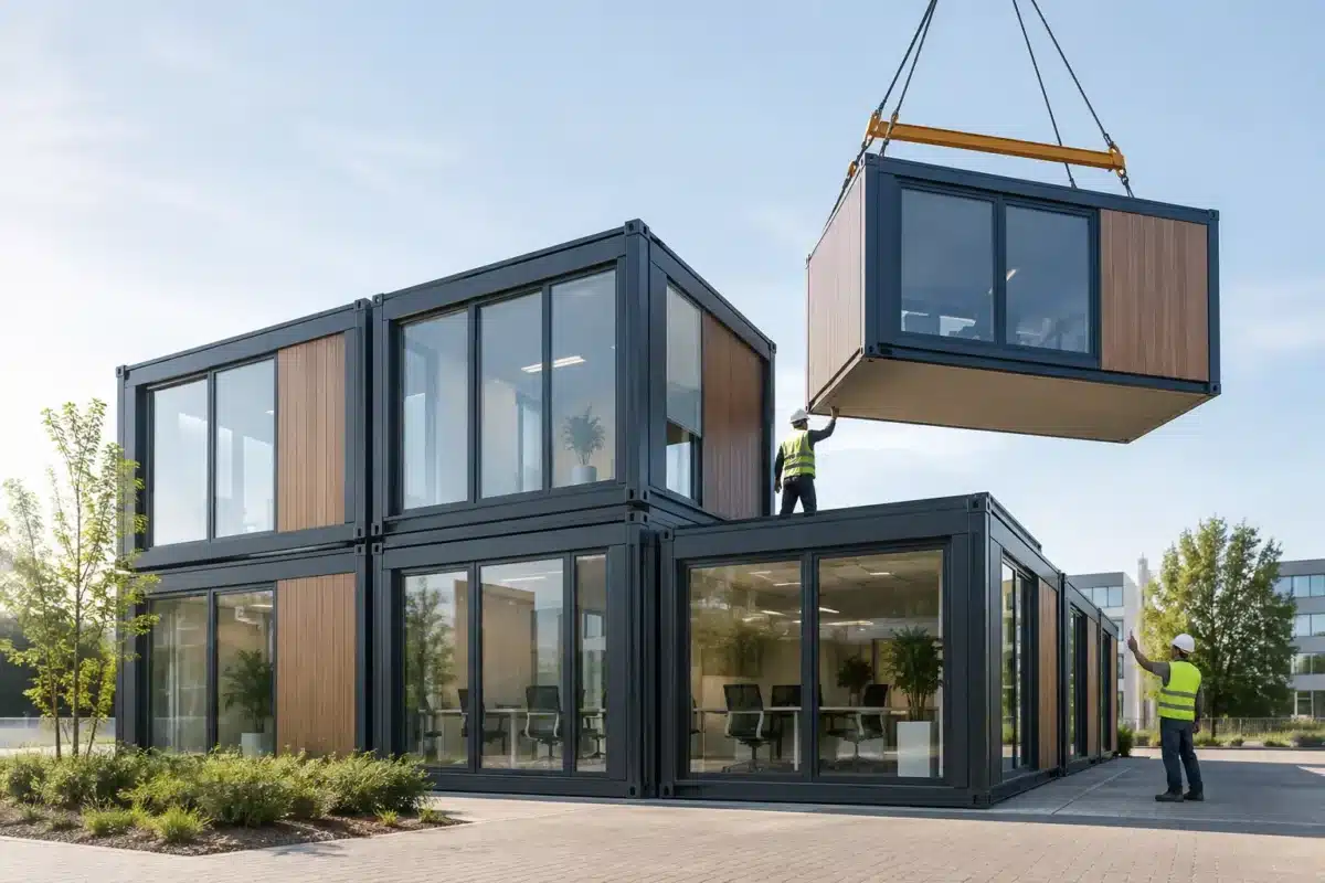 L’avenir des bureaux modulaires se construit vite