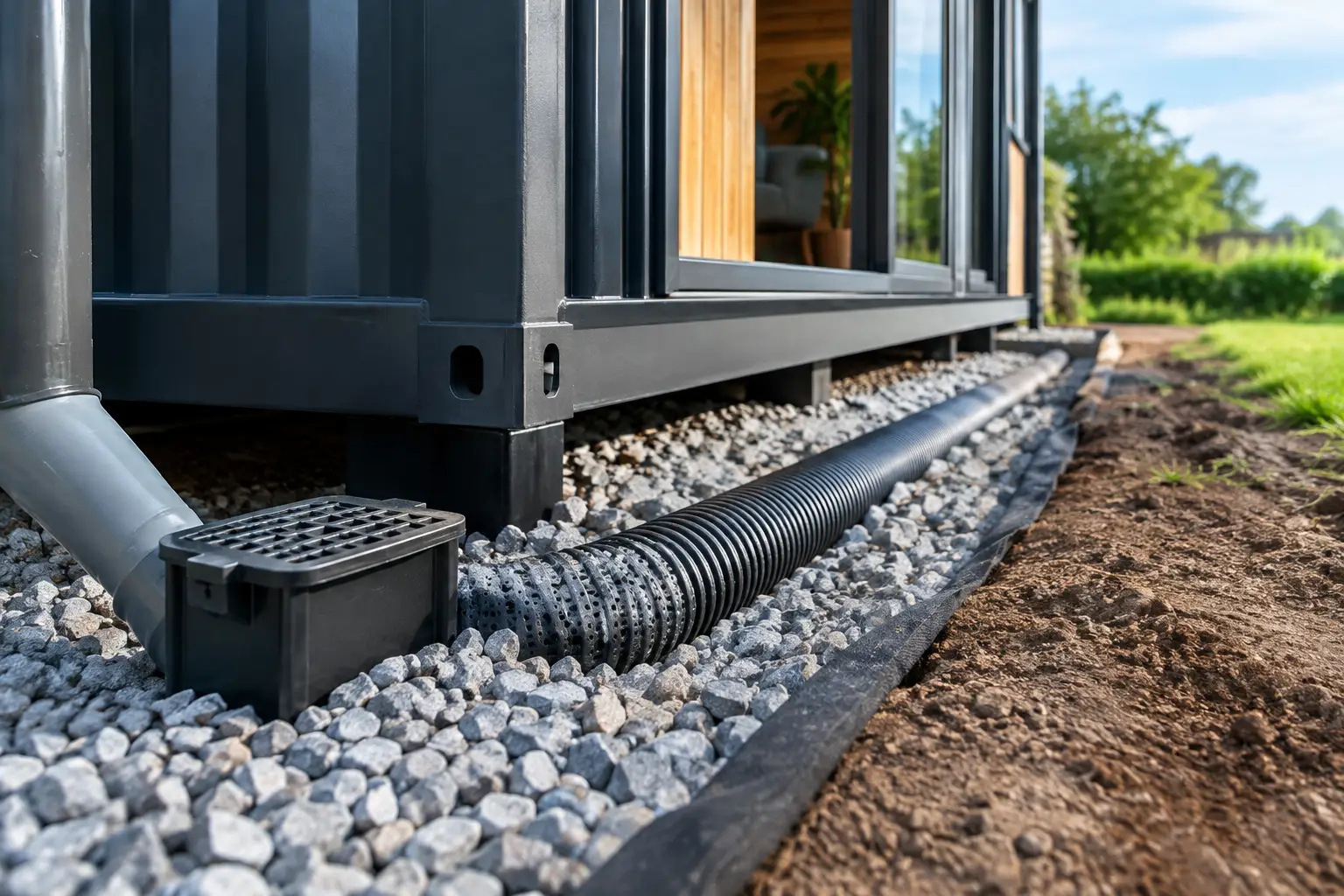 Guide du drainage sous conteneur aménagé