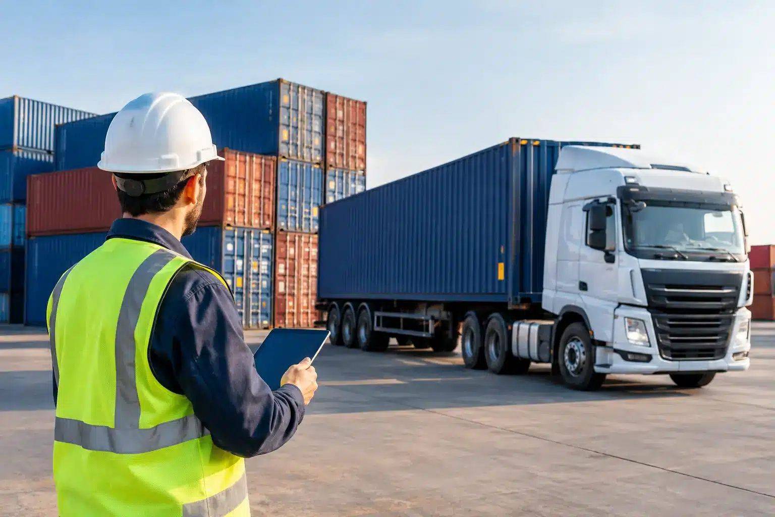 Préparer la réception d’un conteneur par camion